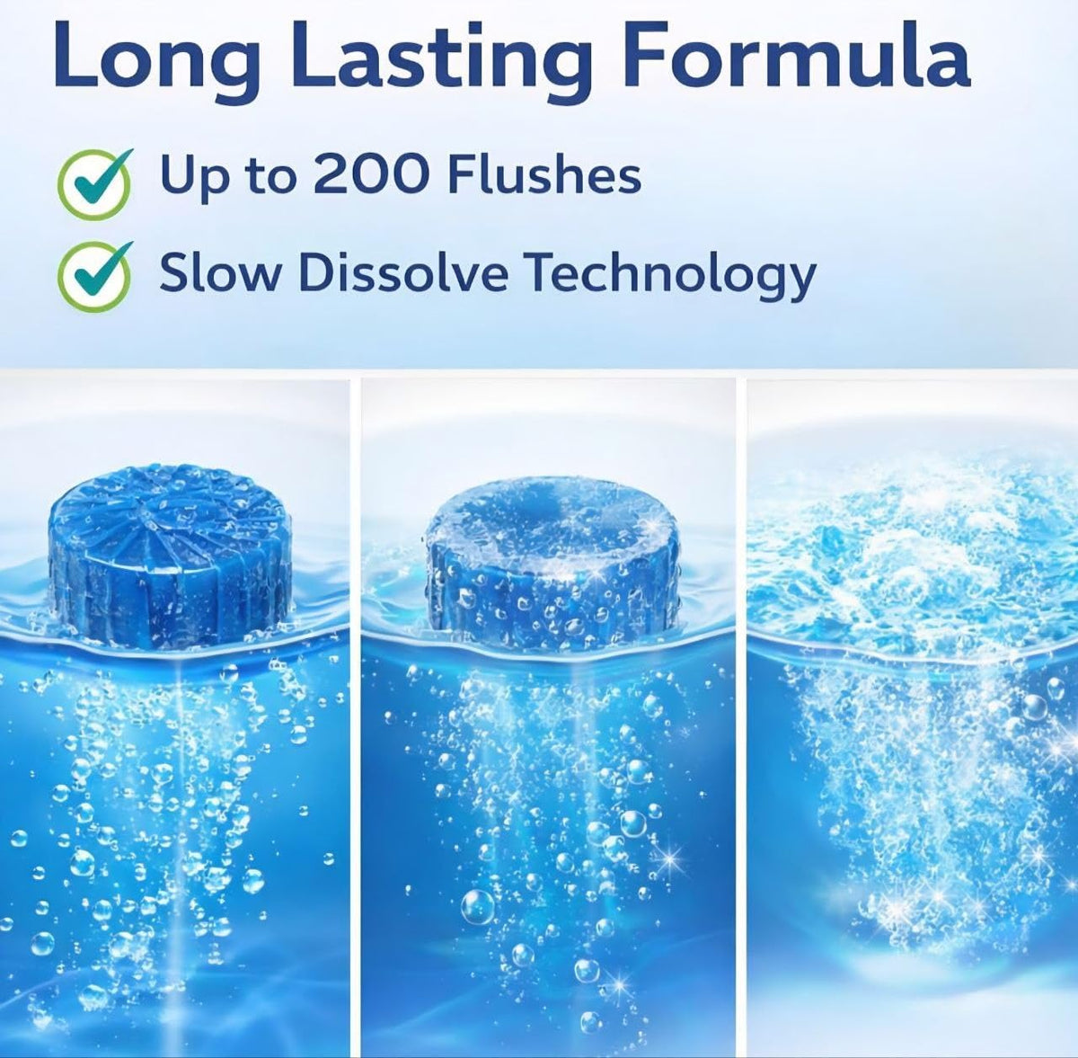 Flush Toilet Bowl Cleaner Tablets