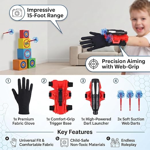 Spider Web Shooters Toy – Hero Launcher Wrist Toy Set