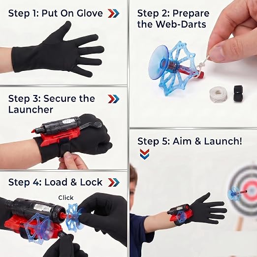 Spider Web Shooters Toy – Hero Launcher Wrist Toy Set