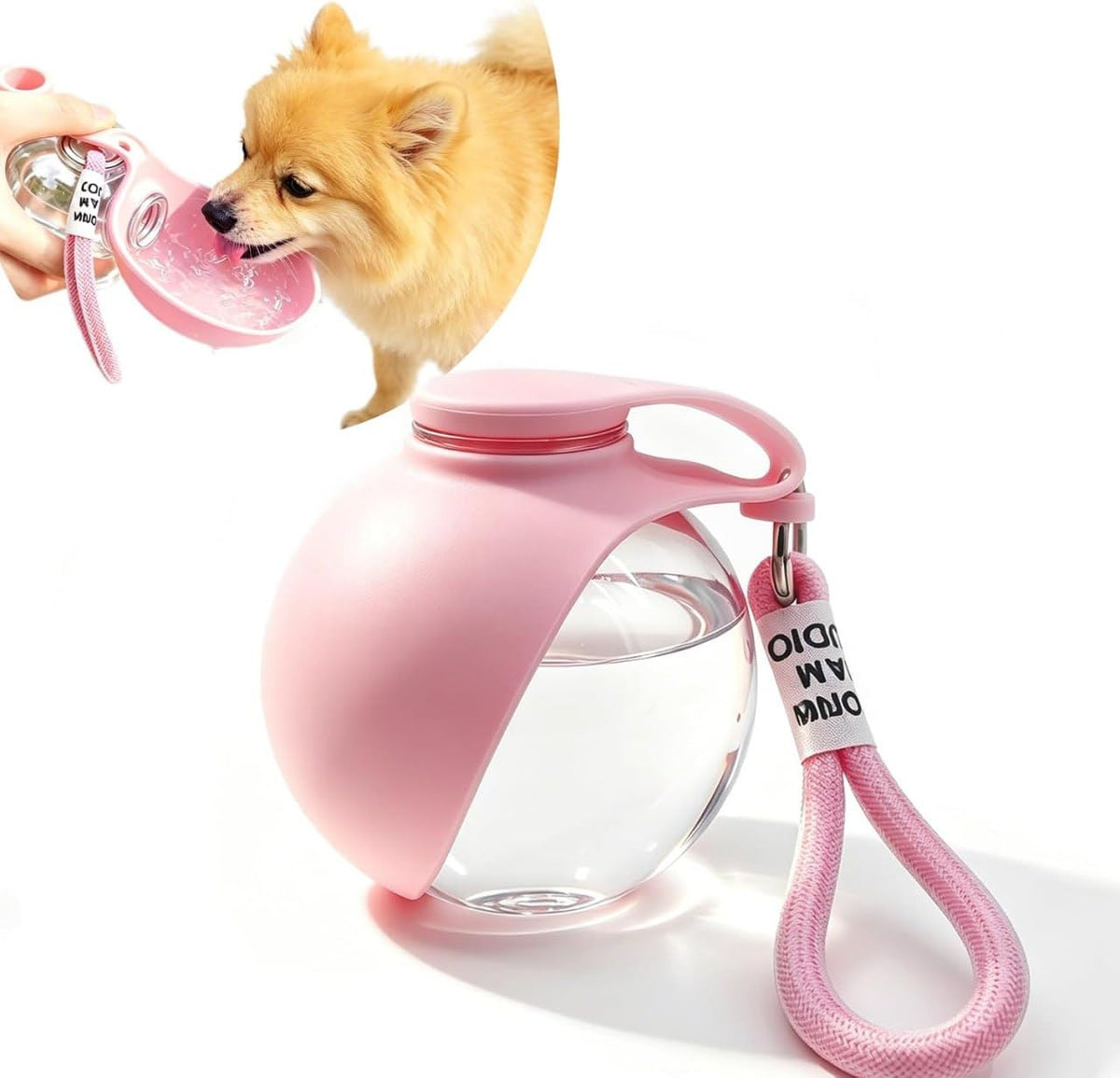 Portable Dog Water Bottle with Bowl
