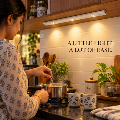 LumaSense illuminating an Indian home kitchen