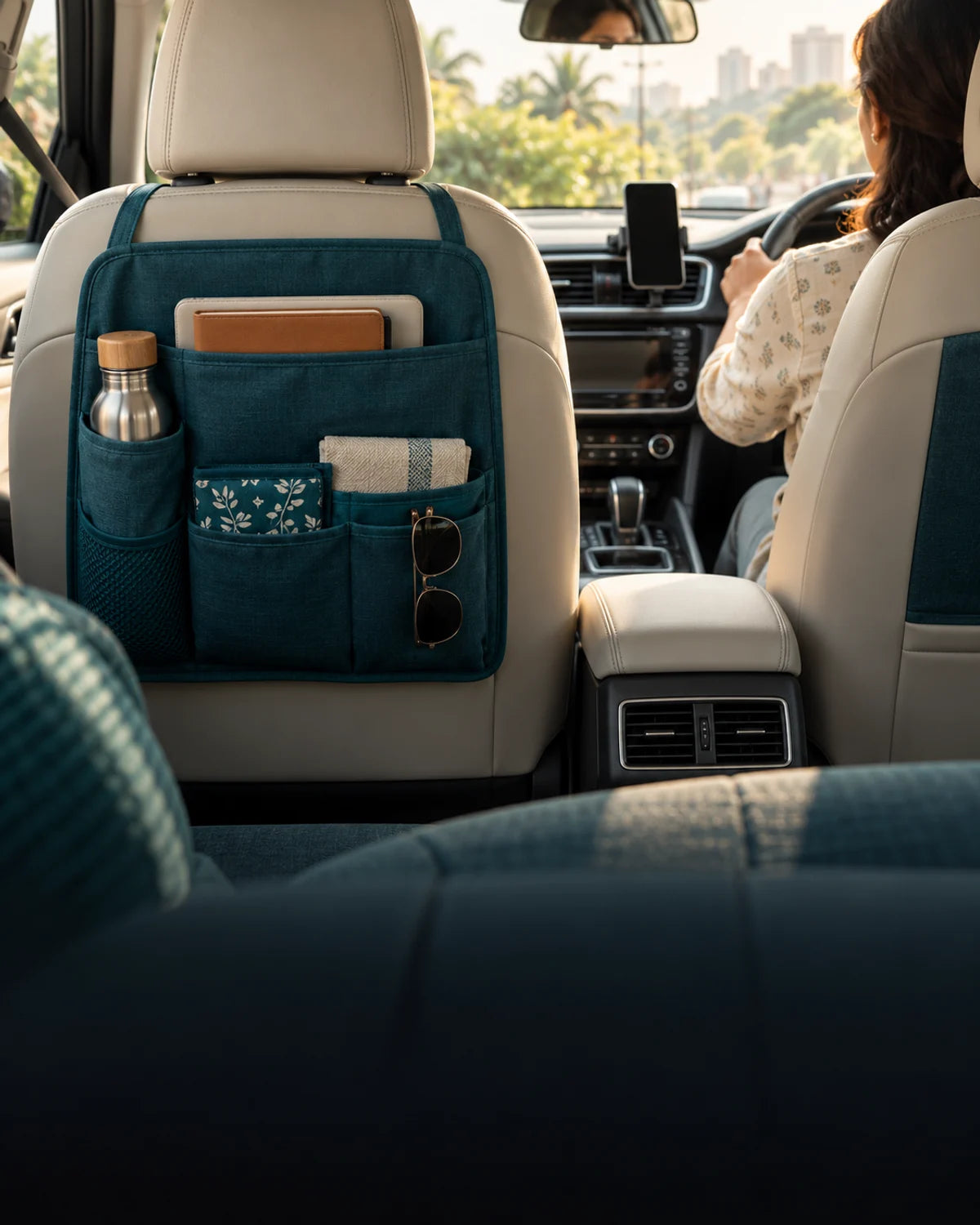 Organised car interior