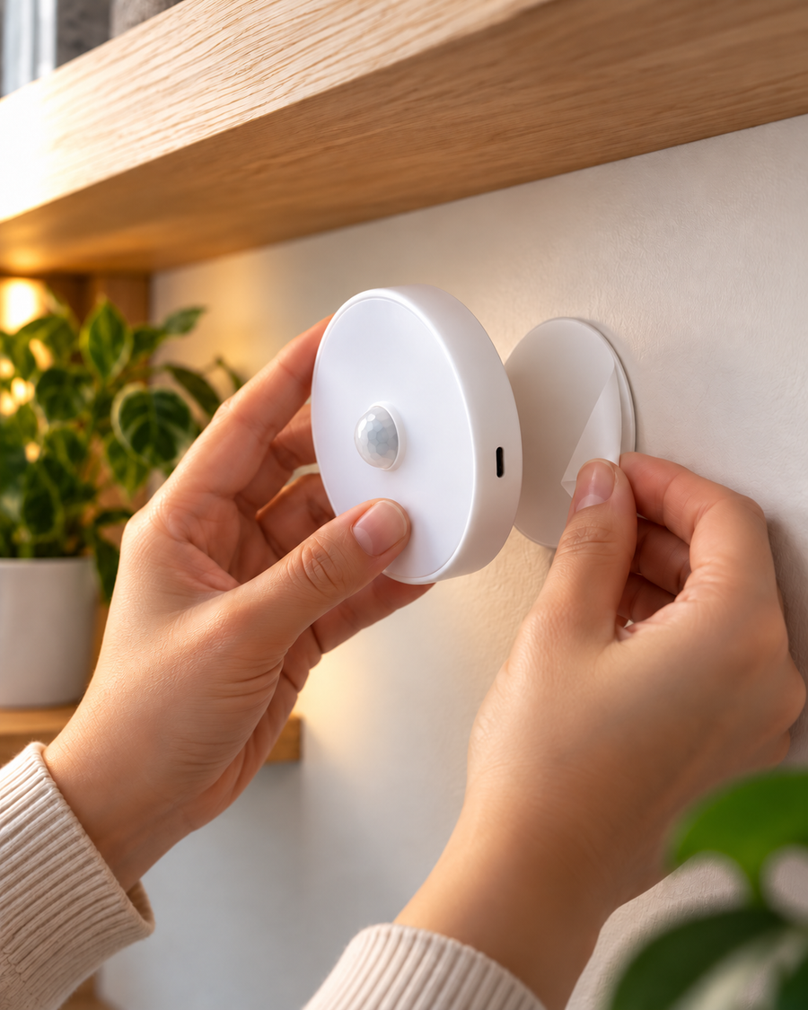 WaveLume Installing a Motion Sensor Puck Light