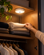 WaveLume Warm Wardrobe Light in Use