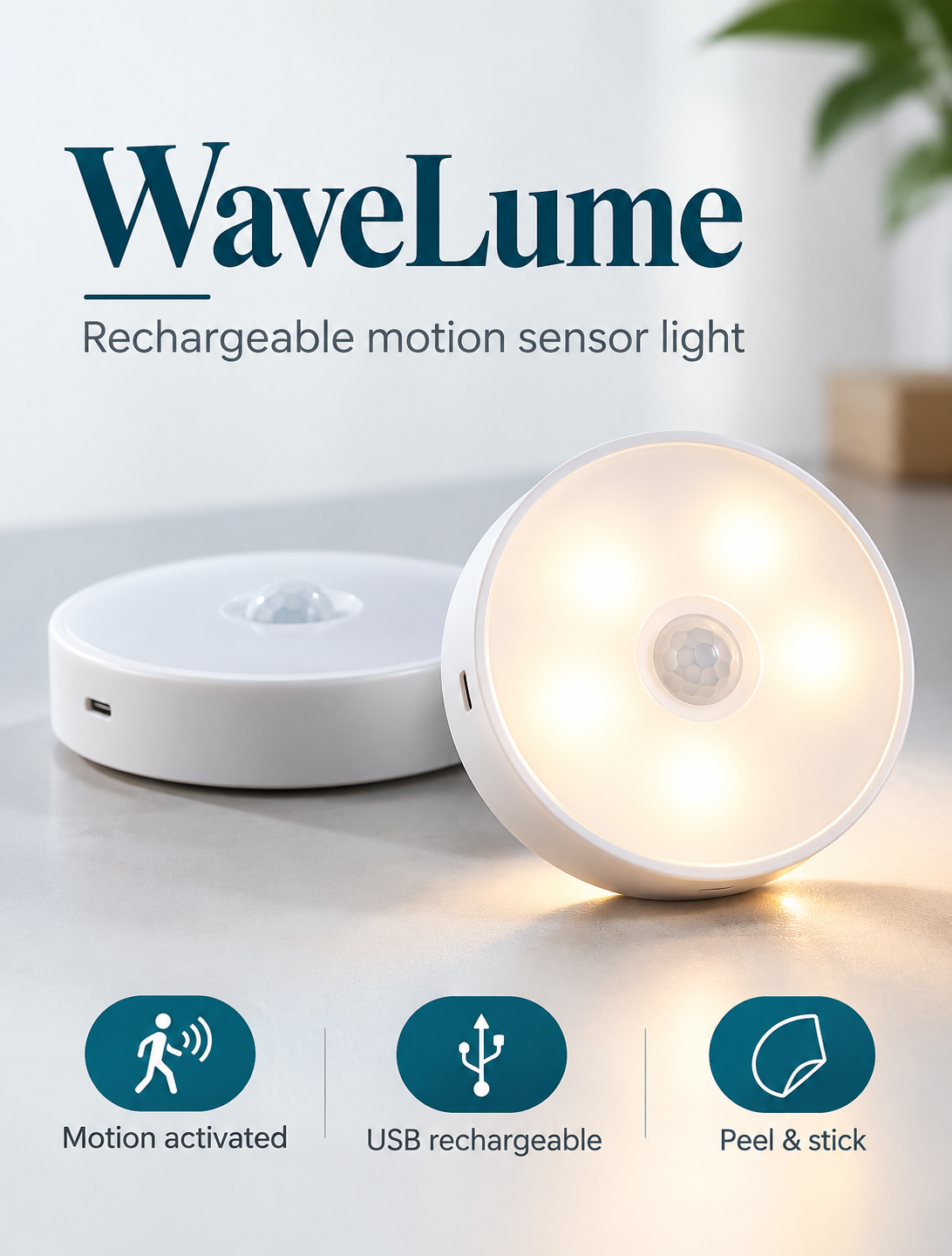 WaveLume Motion Sensor Light